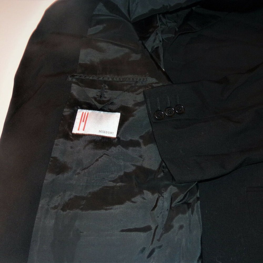 'M' Missoni Made in Italy 42R, 100% Lana Sport Coat, Blazer, Dual Vent